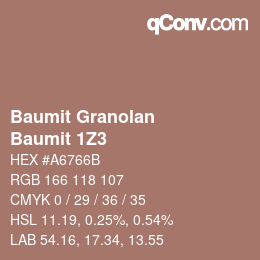 カラーコード: Baumit Granolan - Baumit 1Z3 | qconv.com