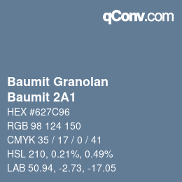 Color code: Baumit Granolan - Baumit 2A1 | qconv.com