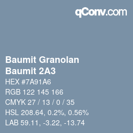Farbcode: Baumit Granolan - Baumit 2A3 | qconv.com