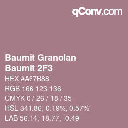 Código de color: Baumit Granolan - Baumit 2F3 | qconv.com