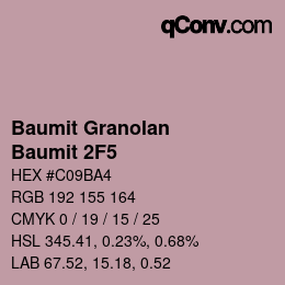 Farbcode: Baumit Granolan - Baumit 2F5 | qconv.com