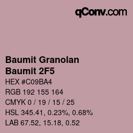 Farbcode: Baumit Granolan - Baumit 2F5 | qconv.com