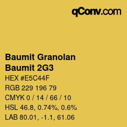 Código de color: Baumit Granolan - Baumit 2G3 | qconv.com