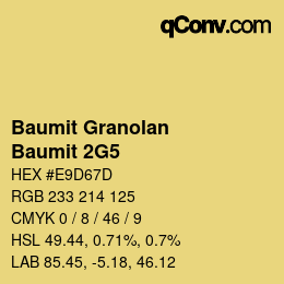 Código de color: Baumit Granolan - Baumit 2G5 | qconv.com