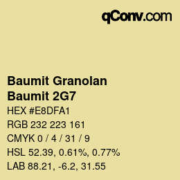 Farbcode: Baumit Granolan - Baumit 2G7 | qconv.com