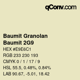 カラーコード: Baumit Granolan - Baumit 2G9 | qconv.com