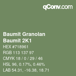 Farbcode: Baumit Granolan - Baumit 2K1 | qconv.com