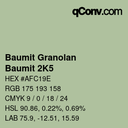 Farbcode: Baumit Granolan - Baumit 2K5 | qconv.com