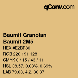 Farbcode: Baumit Granolan - Baumit 2M5 | qconv.com