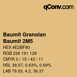 Código de color: Baumit Granolan - Baumit 2M5 | qconv.com