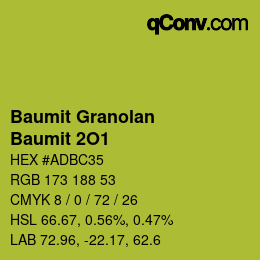 カラーコード: Baumit Granolan - Baumit 2O1 | qconv.com