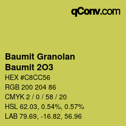 カラーコード: Baumit Granolan - Baumit 2O3 | qconv.com