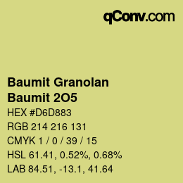 Código de color: Baumit Granolan - Baumit 2O5 | qconv.com