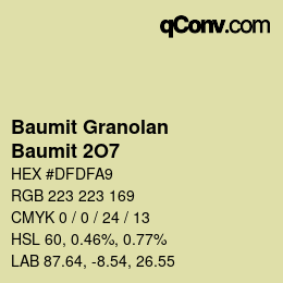 Código de color: Baumit Granolan - Baumit 2O7 | qconv.com