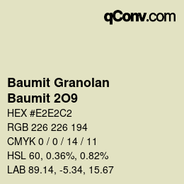 カラーコード: Baumit Granolan - Baumit 2O9 | qconv.com