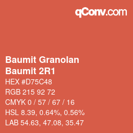 カラーコード: Baumit Granolan - Baumit 2R1 | qconv.com