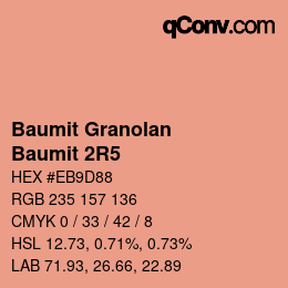 Código de color: Baumit Granolan - Baumit 2R5 | qconv.com