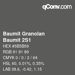 カラーコード: Baumit Granolan - Baumit 2S1 | qconv.com