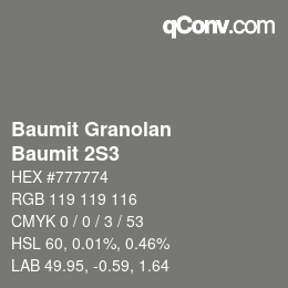 Code couleur: Baumit Granolan - Baumit 2S3 | qconv.com