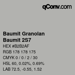 Farbcode: Baumit Granolan - Baumit 2S7 | qconv.com
