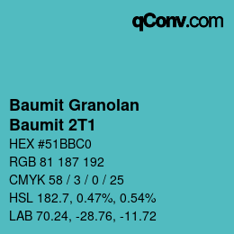 Color code: Baumit Granolan - Baumit 2T1 | qconv.com