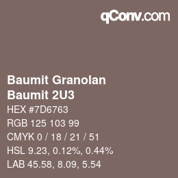 Farbcode: Baumit Granolan - Baumit 2U3 | qconv.com