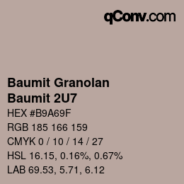 カラーコード: Baumit Granolan - Baumit 2U7 | qconv.com
