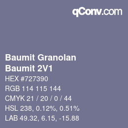 カラーコード: Baumit Granolan - Baumit 2V1 | qconv.com