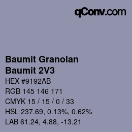 Color code: Baumit Granolan - Baumit 2V3 | qconv.com