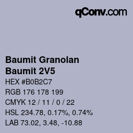 カラーコード: Baumit Granolan - Baumit 2V5 | qconv.com