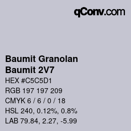 カラーコード: Baumit Granolan - Baumit 2V7 | qconv.com