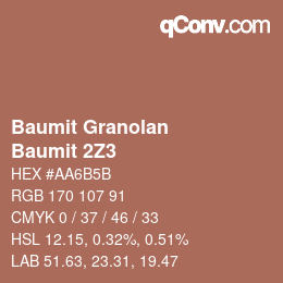 Color code: Baumit Granolan - Baumit 2Z3 | qconv.com