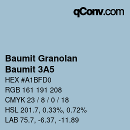 Farbcode: Baumit Granolan - Baumit 3A5 | qconv.com
