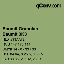 カラーコード: Baumit Granolan - Baumit 3K3 | qconv.com