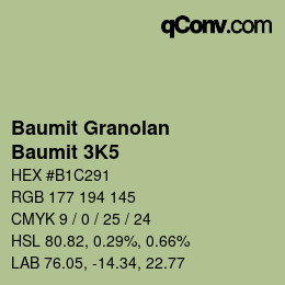 Color code: Baumit Granolan - Baumit 3K5 | qconv.com