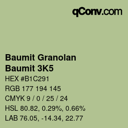 Código de color: Baumit Granolan - Baumit 3K5 | qconv.com