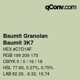 カラーコード: Baumit Granolan - Baumit 3K7 | qconv.com