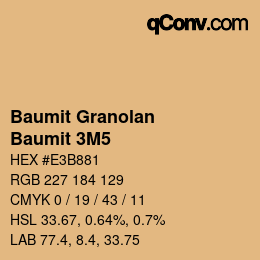 Color code: Baumit Granolan - Baumit 3M5 | qconv.com