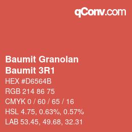 Color code: Baumit Granolan - Baumit 3R1 | qconv.com