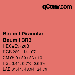 Farbcode: Baumit Granolan - Baumit 3R3 | qconv.com