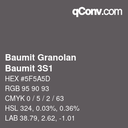 Color code: Baumit Granolan - Baumit 3S1 | qconv.com
