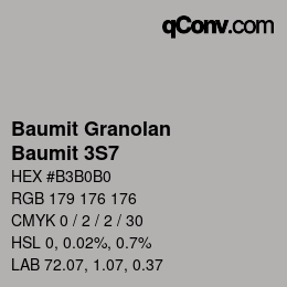 Color code: Baumit Granolan - Baumit 3S7 | qconv.com