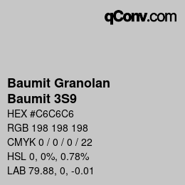 カラーコード: Baumit Granolan - Baumit 3S9 | qconv.com