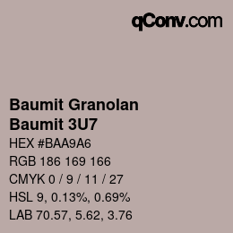 Farbcode: Baumit Granolan - Baumit 3U7 | qconv.com