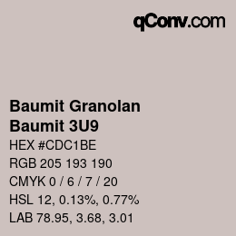 カラーコード: Baumit Granolan - Baumit 3U9 | qconv.com