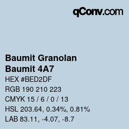 Farbcode: Baumit Granolan - Baumit 4A7 | qconv.com