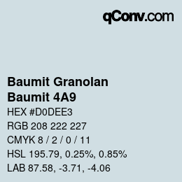 Color code: Baumit Granolan - Baumit 4A9 | qconv.com