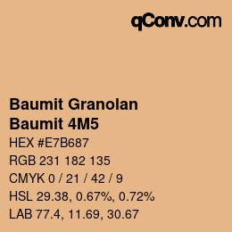 Color code: Baumit Granolan - Baumit 4M5 | qconv.com