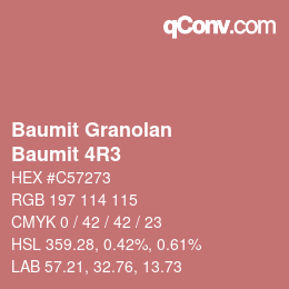 Color code: Baumit Granolan - Baumit 4R3 | qconv.com