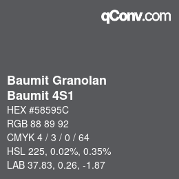 Color code: Baumit Granolan - Baumit 4S1 | qconv.com